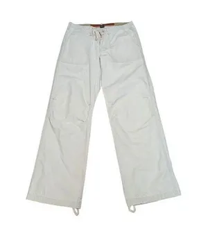 Vintage Abercrombie and Fitch Wide Leg Khaki Pants Twill Patch Pocket Low Rise thumbnail 1