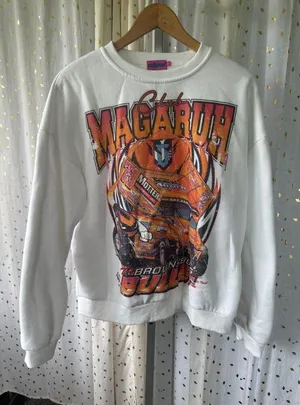 Edikted Streetstyle Fierce Oversize Loose Fit Graphic Groovy Car Sweatshirt S thumbnail 2