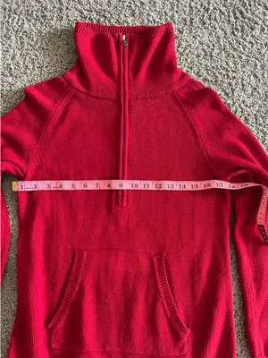 Lauren Ralph Lauren Classic Red Quarter Zip Pullover L/G thumbnail 7