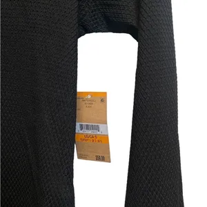 Rachel Roy‎ turtle neck See Through Long Sleeve Gothic Black top October Fishnet thumbnail 3
