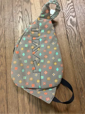 Kavu Sling Bag with Turquoise and Coral Accents thumbnail 2