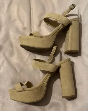 Nude Lulus Ankle Suede Strap Heels 4.5” thumbnail 5
