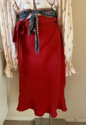 Sampeel one size rustic red skirt thumbnail 1