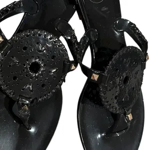 JACK ROGERS Black JELLY Minimalist Sandals Shoes 10 thumbnail 7