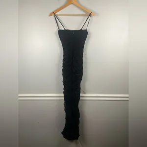 House of CB Black Fornarina Mesh Organza Dress Size extra small thumbnail 8