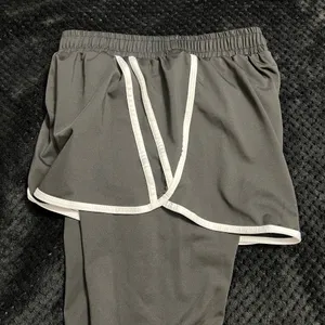 Two Pieces Set Tracksuit Bomber Jacket Sport Set Leggings Shorts Activewear Mesh thumbnail 13