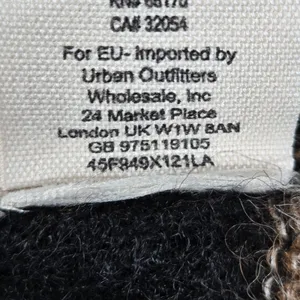 Free People Lulu Rugby Striped Cowl‎ Neck Alpaca Wool Blend Sweater Tan Black S thumbnail 6