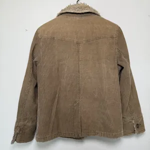 VTG 90s y2k Braetan Women Sherpa Lined Corduroy Jacket‎ Large Brown Western Boho thumbnail 11