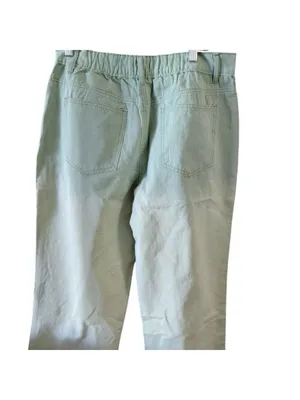 POL Embellishments Gradient Wide Leg Pants Jeans L Green thumbnail 8