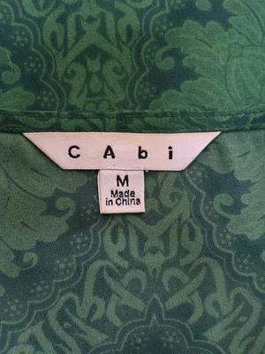 Cabi Women's M Green with Envy Cap Sleeve Style #597 Blouse thumbnail 8