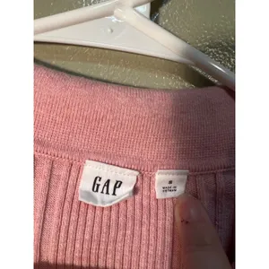 Gap Womens Size Small Ribbed Polo T-Shirt Henley Pink Heather Long Sleeve Ribbed thumbnail 12