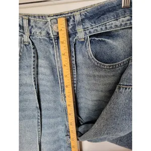 Rewash Women's Barrel Blue Denim Jeans Low Rise Medium Wash 5-Pocket Size 29 thumbnail 7