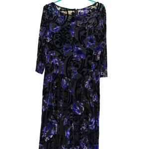 Tahari Arthur S. Levine Floral Velvet Burnout Dress - Size 10 thumbnail 14