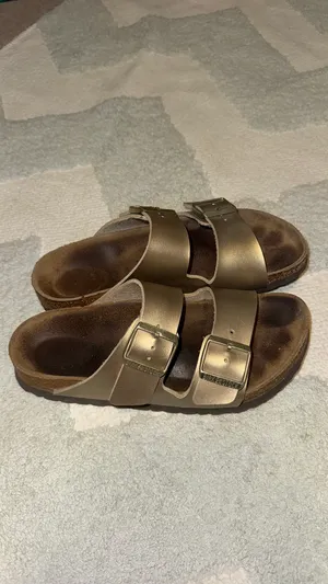 Gold Birkenstock Sandals thumbnail 6