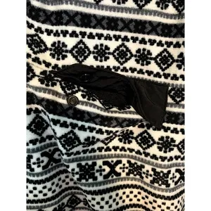 Jachs Cabin‎ Black Quarter T Snap Fleece Sweater Women's Size Small thumbnail 2