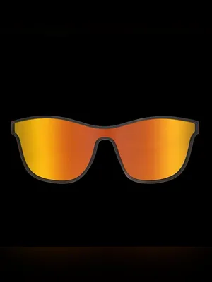 goodr VRG Mirrored Shield Sunglasses Black frame From Zero To Blitzed unisex New thumbnail 2