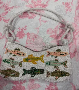 Multicolor Fish Beaded Bag Multiple thumbnail 1