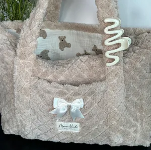 Moon Nude Teddy Tote Bag Tan thumbnail 3