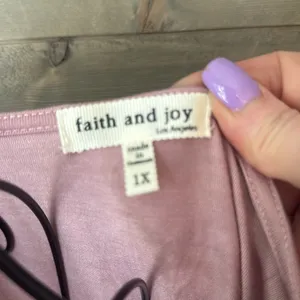 Faith & joy Los Angeles, three-quarter rhinestone and beaded blouse thumbnail 5