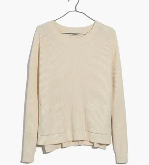 Madewell Patch Pocket Pullover Sweater Size XS thumbnail 4