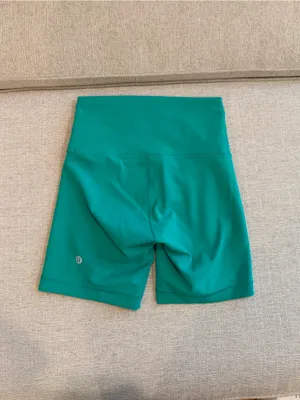 Lululemon Wunder Train High-Rise Short 6" Kelly Green Athleisure thumbnail 2