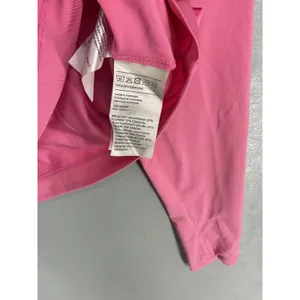 H&M Move Womens Cropped Quarter Zip Athletic Top Pink Thumbhole Size L thumbnail 5