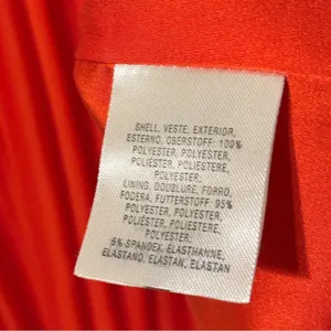 Anthropologie Maeve Edie Pleated Swing Dress Size 8 Orange thumbnail 8