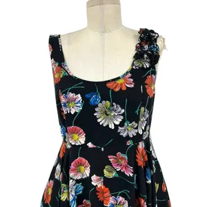Anthropologie Moulinette Soeurs Astere Everywhere‎ Dress Floral Black Size 2 thumbnail 4