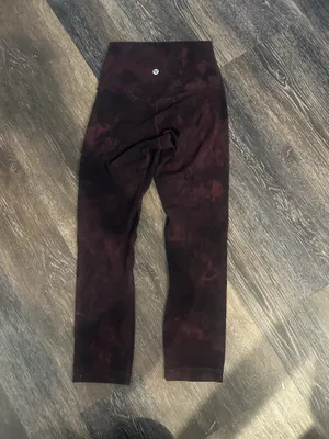 Lululemon Align Leggings- Burgundy Tye Dye  thumbnail 2