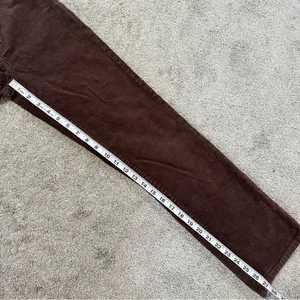 Rolla’s Women’s Original High Rise Straight Leg Corduroy Pants in Dark Brown 26 thumbnail 17
