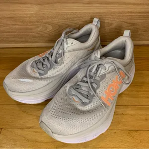 Hoka Bondi 8 Women's Sneakers in Gray - Size 8.5 Wide thumbnail 1