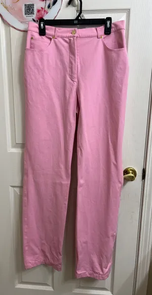 St. John Sport by Marie Gray Rose Pink cotton pants size 12 thumbnail 1