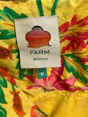 Farm Rio Delicate Fruit Garden A-Line Skirt M thumbnail 3