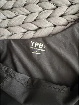 YPB One Shoulder Cropped Tank Black thumbnail 4