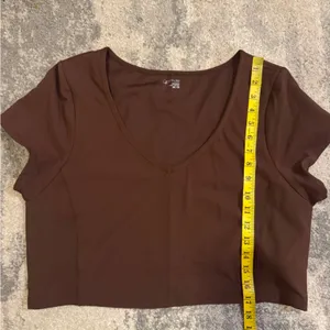 Aerie Brown Offline Crop Top thumbnail 5