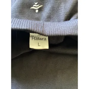 Halara NWOT Womens Quarter Zip Long Sleeve Activewear Top Black Ribbed Panels L thumbnail 6