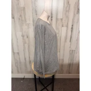 PINK Victoria’s Secret Long Sleeve Tee XXL Gray Graphic Logo Shirt thumbnail 4
