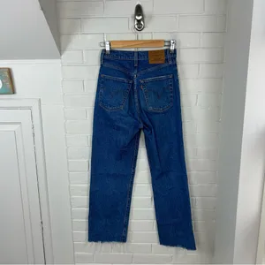 Levi’s Ribcage Straight Ankle Classic Wash Jeans Size 24 thumbnail 14