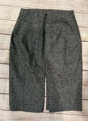 Express design studio double slit wool blend skirt size 2 thumbnail 1