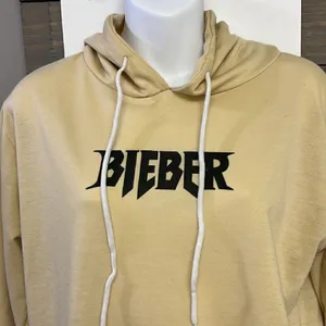 Justin Bieber Tan Purpose World Tour Hoodie with Kangaroo Pocket- Large thumbnail 2