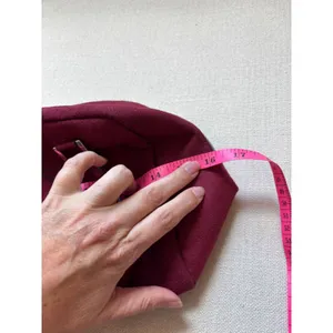 Victoria's Secret SEXY Logo Bag Burgundy Faux‎ Suede Y2K Satchel Retro Coquette thumbnail 5