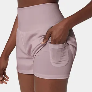 Halara Back Pocket Plus Side Hidden Pocket 2-in-1 Gym Shorts 3" thumbnail 3