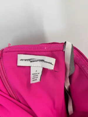 Monique Lhuillier Stella Rosette Strapless Corset Maxi Dress Fuchsia thumbnail 6