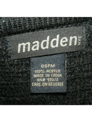 Madden NYC Black Poncho Style Sweater Oversized One Size Lagenlook Grunge Casual thumbnail 10