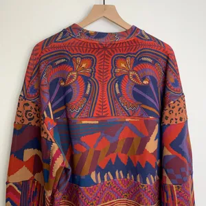 Farm Rio Women’s Mixed Prints Sweatshirt Pullover Womens XS Altered thumbnail 4