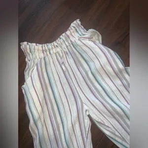 Lust Over Yarn Dyed Pants free people sundrenched stripe casual barrel fall $108 thumbnail 6
