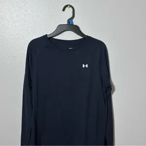 Under Armour Women Black Long Sleeve Loose T-shirt Size Small.‎ thumbnail 2