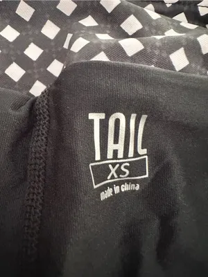 TAIL Teagan Gingham Pleated Flounce Hem Golf Skort Tennis Skirt Black White Pink thumbnail 6
