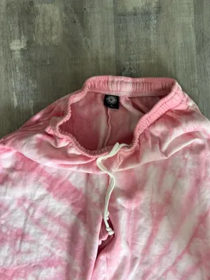 Pacsun pink tye dye sweatpants thumbnail 3