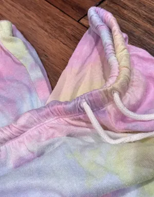 Victoria's Secret PINK Cozy Pastel Rainbow Tie-Dye Pajama Pants thumbnail 6